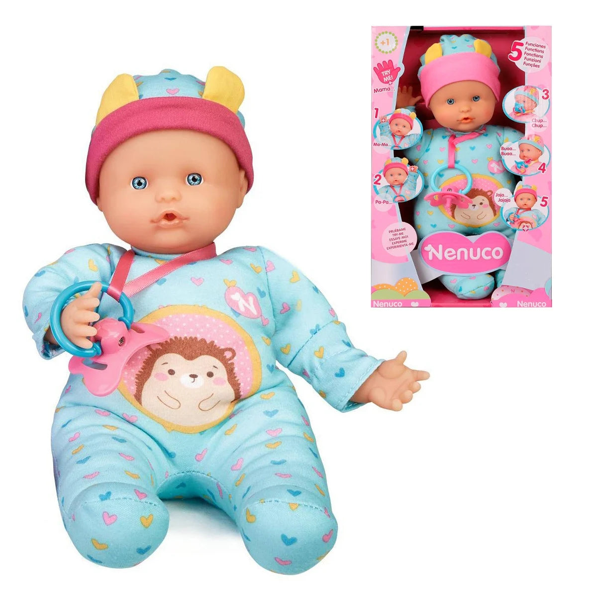 Bebé Nenuco Nenuco Funciones Muñeco Bebé Nenuco Funciones Azul