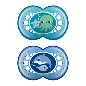 2 Chupetes Crystal 6 Meses Mam