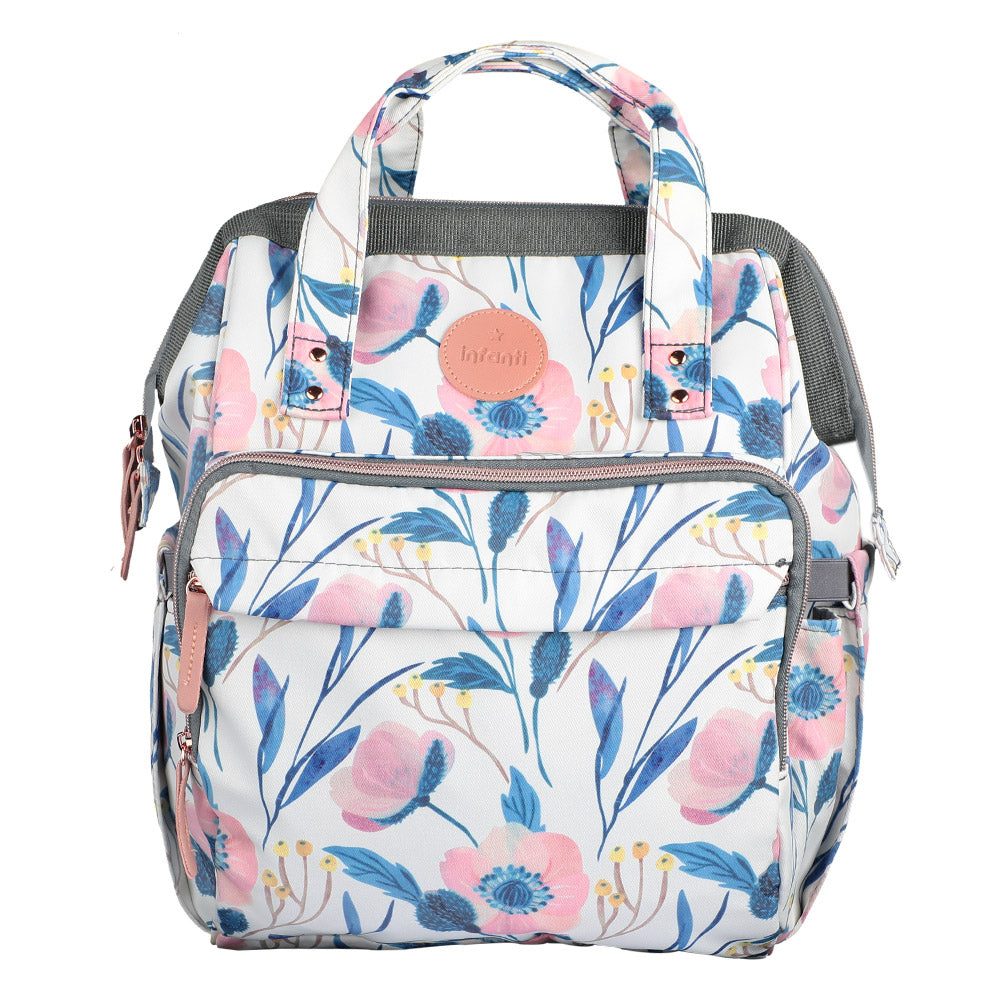 Mochila Pañalera Open Floral Infanti