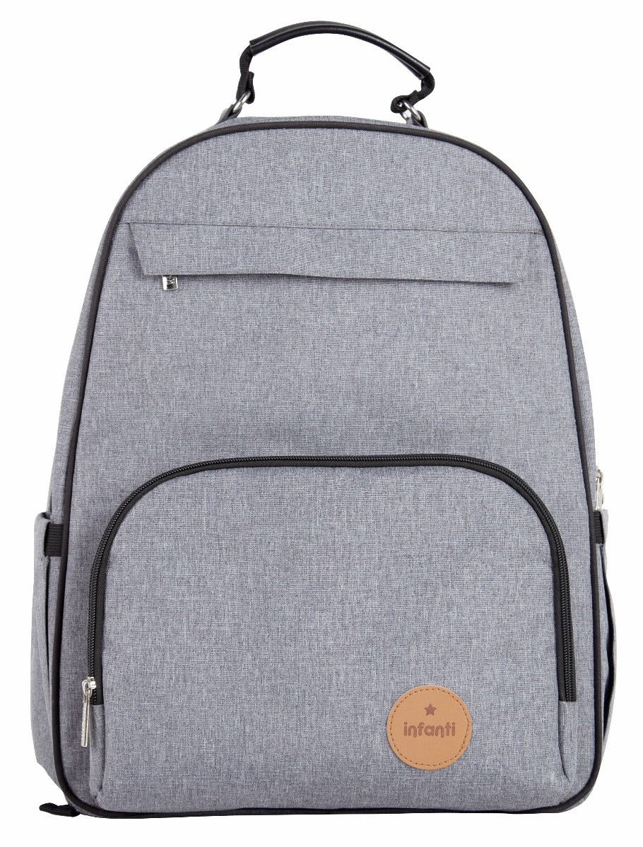 Mochila Maternal Oak Gris - Práctica y Perfecta para Bebés