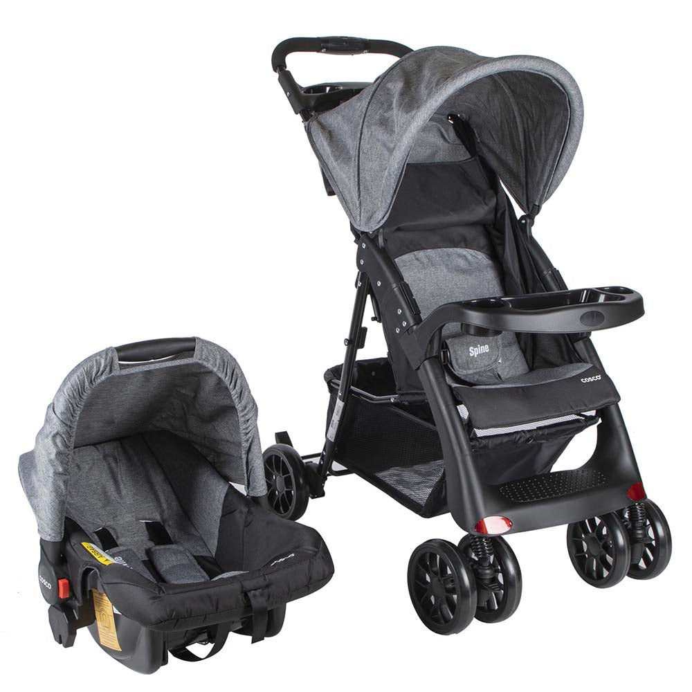 Coche Travel System Spine Gris Cosco