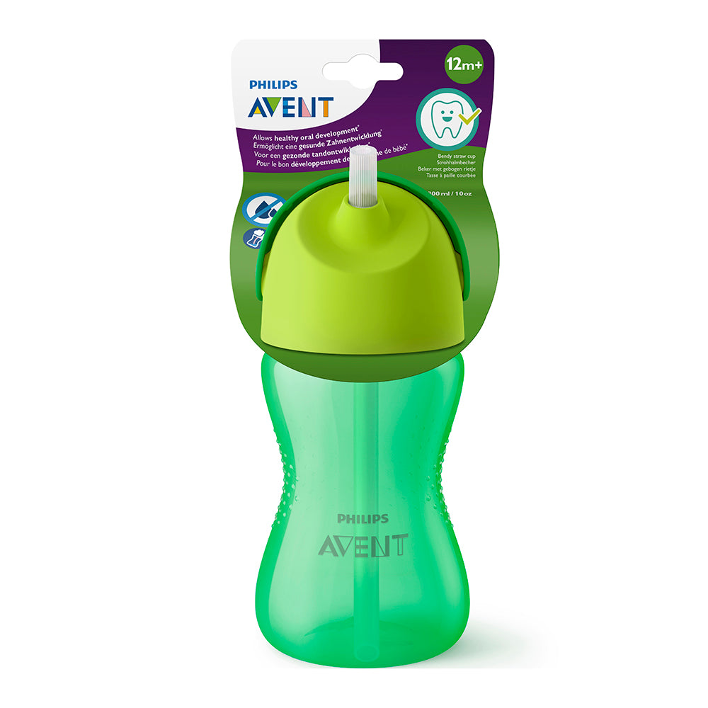 Vaso con Bombilla Flexible de 300 Ml/7 Oz Dino Niño