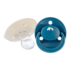 2 Chupetes Reversibles Silicona Azul Bebe Confort