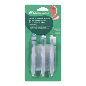 Set 3 Cepillos de Dientes Bebe Confort