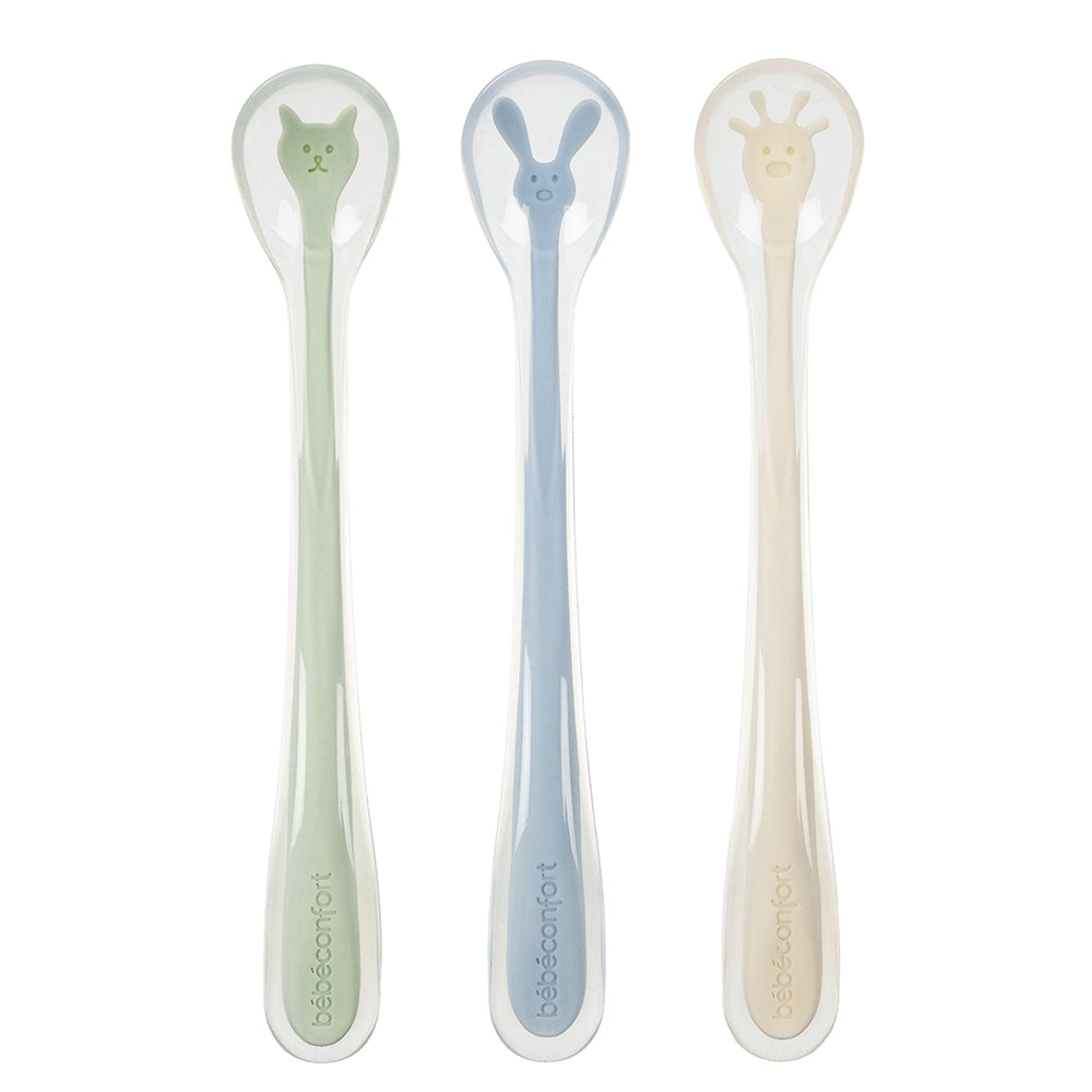 Pack 3 Cucharas De Silicona Bebe Confort