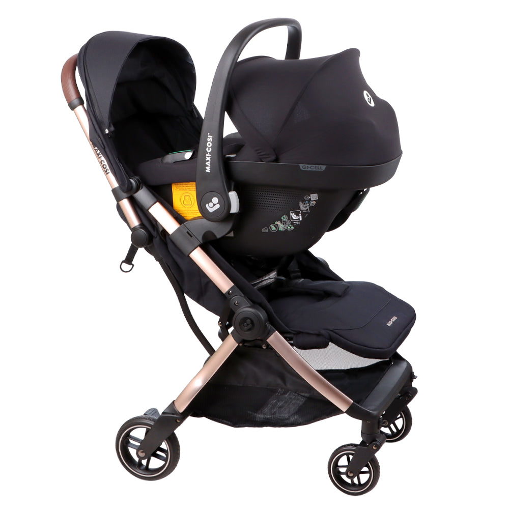 Coche Travel System Eva 3 + Cabriofix I-Size Negro Maxi Cosi