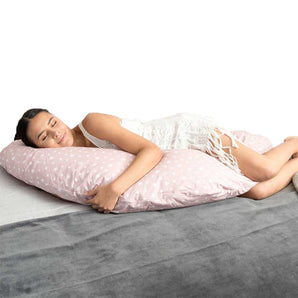 Cojín Maternal Multifuncional De Micro perlas Rosado Amamantas