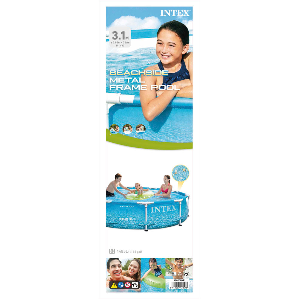 Piscina Metal Frame Beachside 305x76cm s/filtro Intex