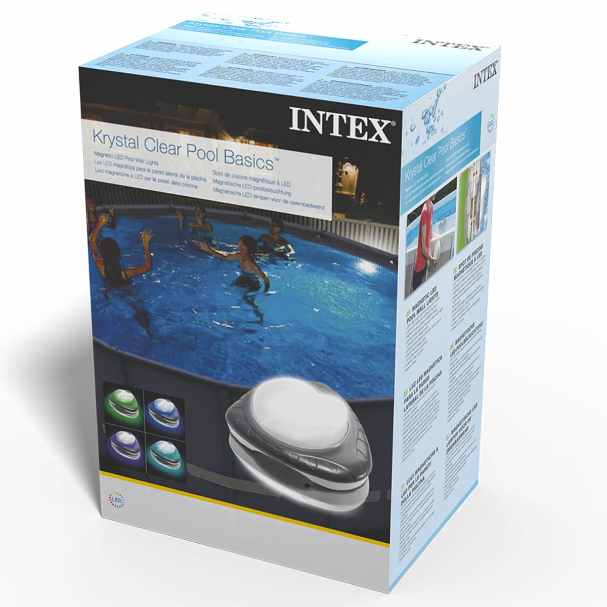 Luz Led Magnética Para Piscina 5 Colores Intex