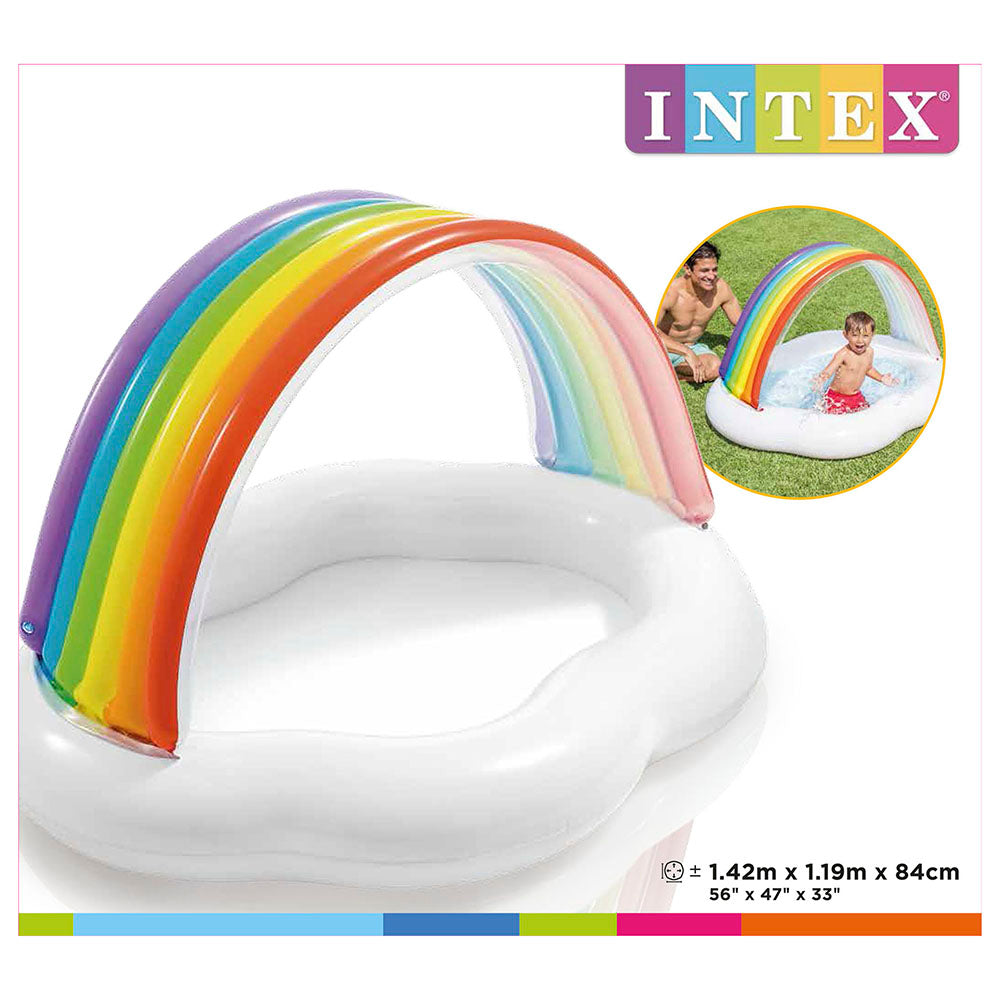 Piscina para bebe arcoiris 142 x 118 x 84 cm