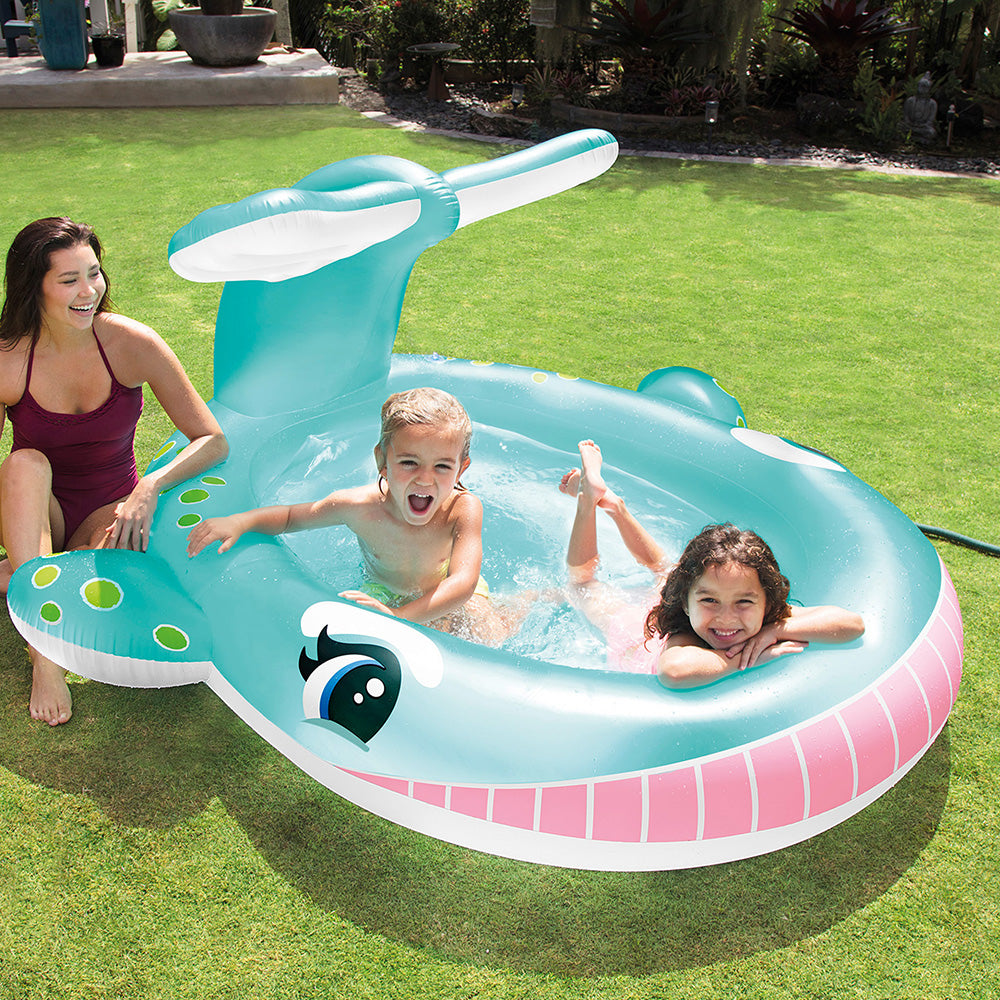 Piscina inflable whale spray 201 x 196 x 91 cm