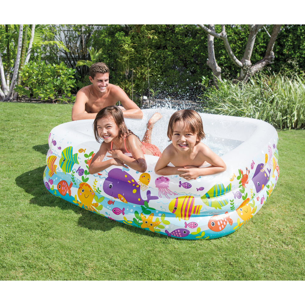 Piscina Inflable Sea Aquarium 159X159X50Cm