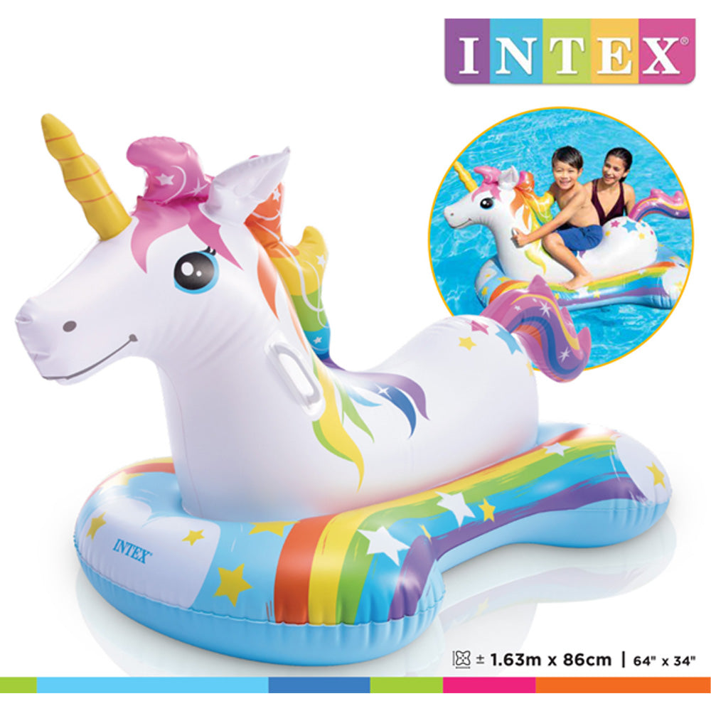 Flotador montable unicornio 163 x 86 cm