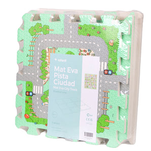 Alfombra Mat Eva Pista Ciudad 9 Pz Infanti