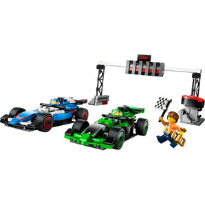 Lego City: Parilla de F1 con Autos de Carrera VCARB y Sauber