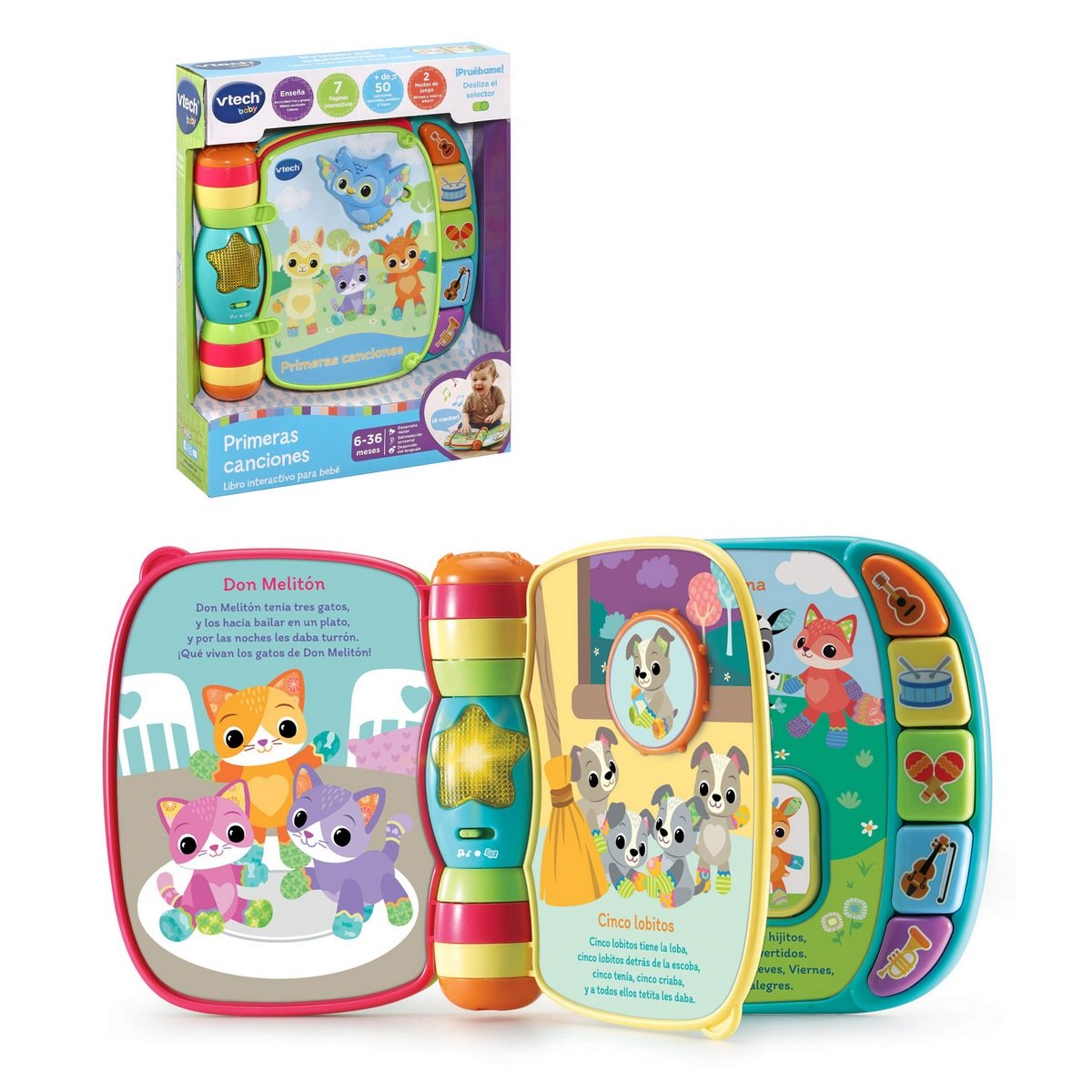 Primeras Canciones Libro Interactivo Para Bebés Vtech