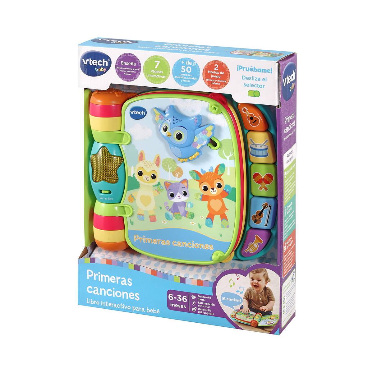 Primeras Canciones Libro Interactivo Para Bebés Vtech