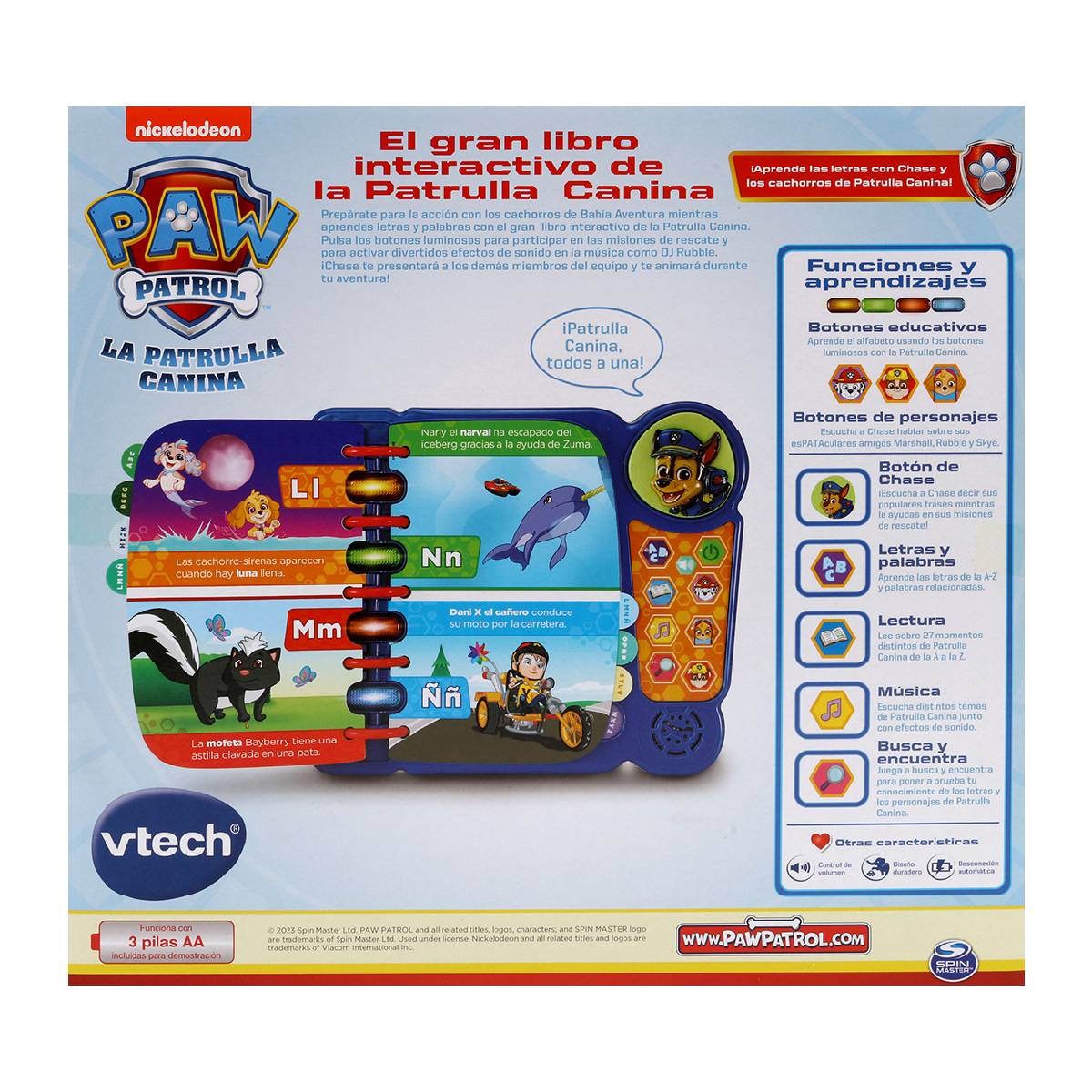 Libro Interactivo Paw Patrol 10 Aniversario Vtech