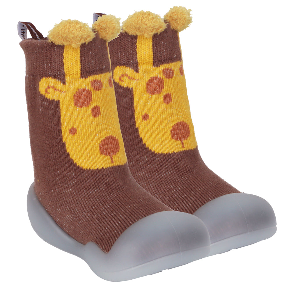 Calcetines Con Suela Silicona Giraffe Infanti