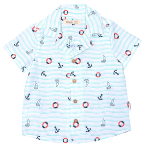 Camisa Guayabera Navy Niño