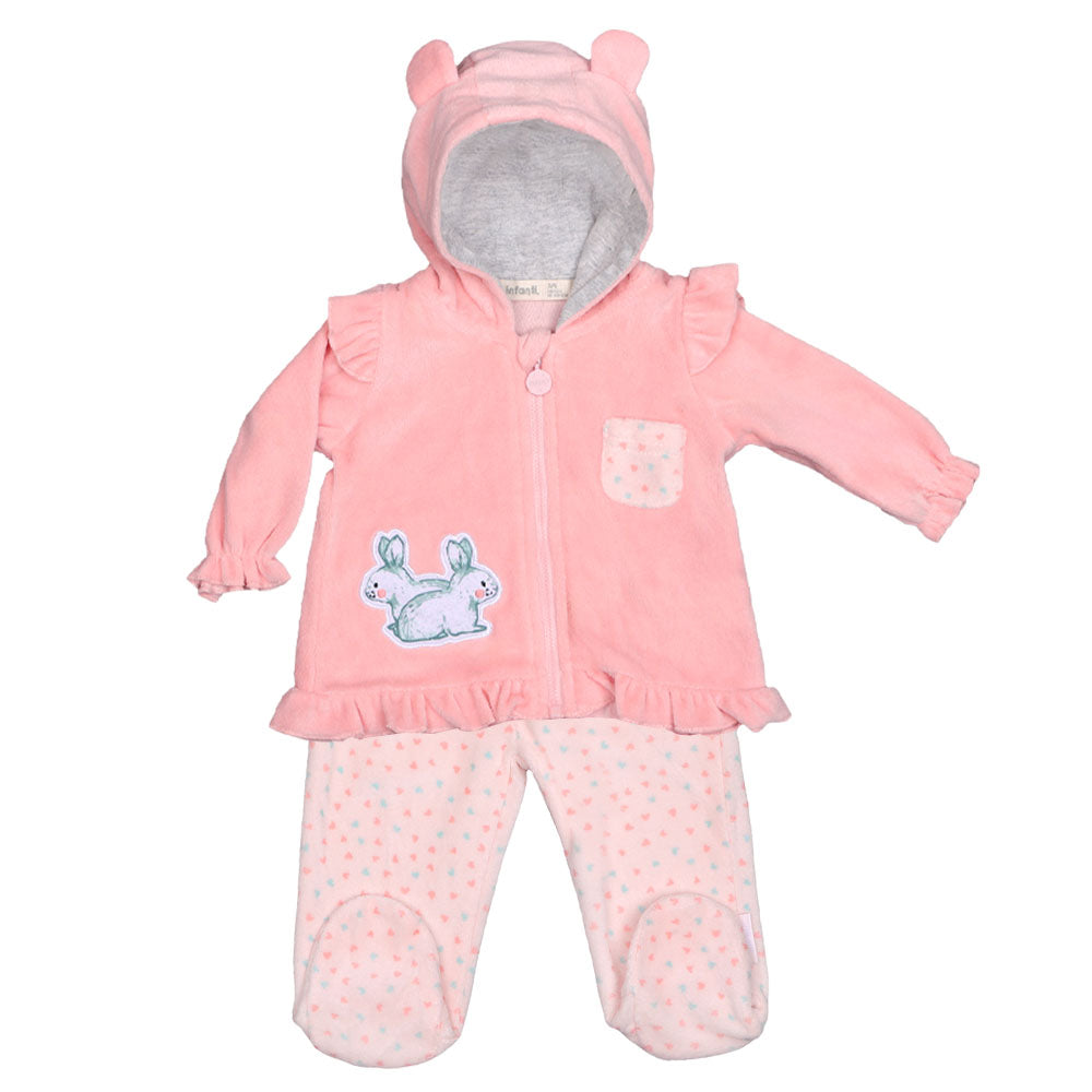 Conjunto Bebe Conejo Niña Plush Infanti