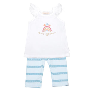 Conjunto Largo Flowers Capri Niña