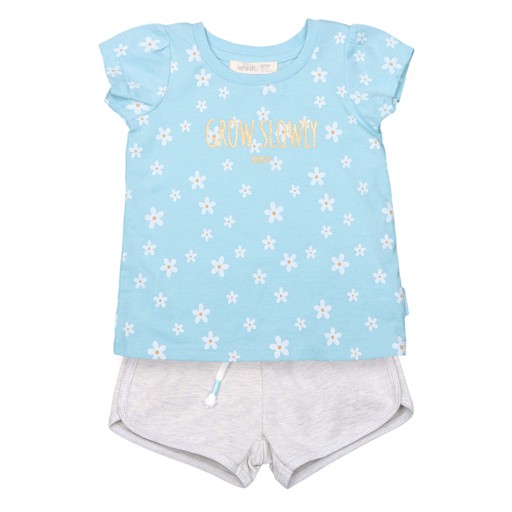 Conjunto Flowers Short Niña - 3/6
