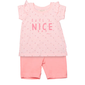 Conjunto Flowers Biker Niña