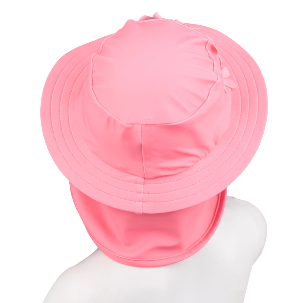 Gorro Con Protección Cuello De Playa Pfs 50 Uv Niña Infanti