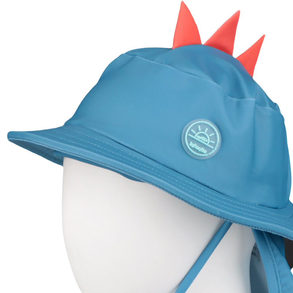 Gorro Con Protección Cuello De Playa Pfs 50 Uv Niño Infanti