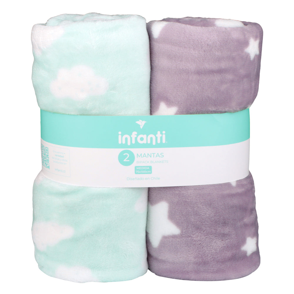 Pack 2 Mantas Unisex Infanti