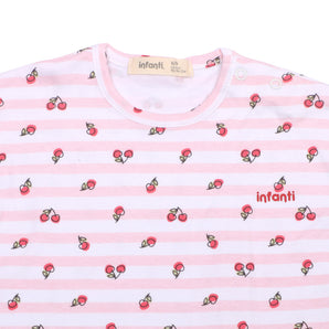 Osito Corto Manga Kimono Fruit Niña Infanti