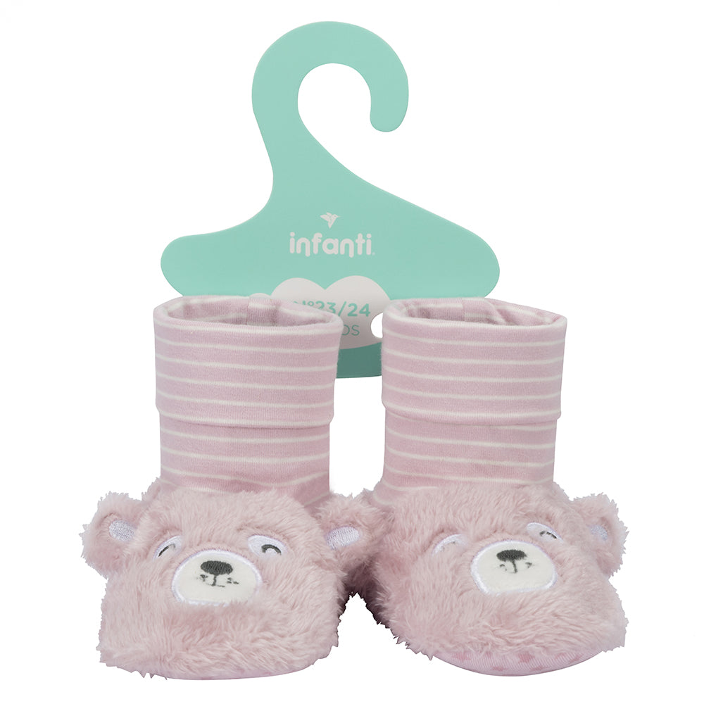 Pantufla Perrito Rosa Infanti