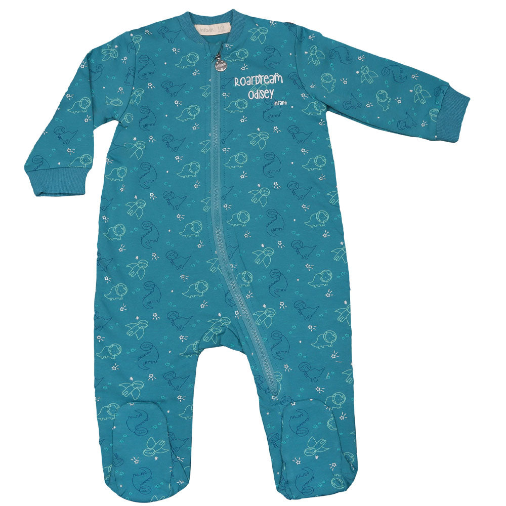 Pijama Enterito Con Patitas Franela Niño Infanti