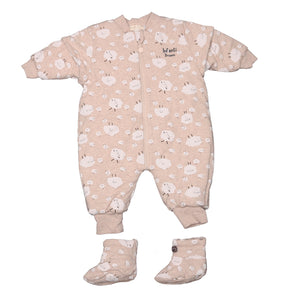 Pijama Saquito Con Mangas Y Patitas Desmontables Unisex Tog Beige Infanti