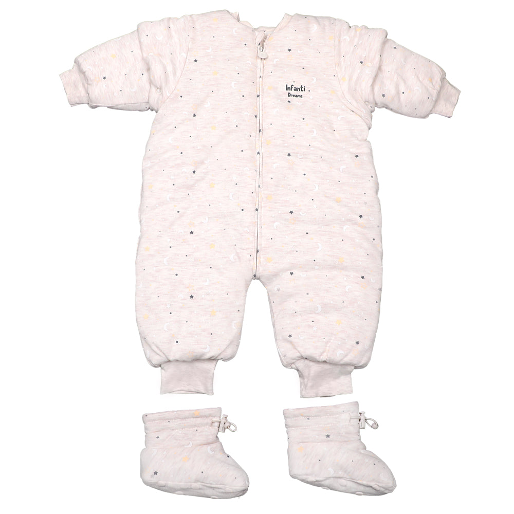 Pijama Saquito Con Mangas y Patitas Desmontables Unisex Tog Estrellas Infanti
