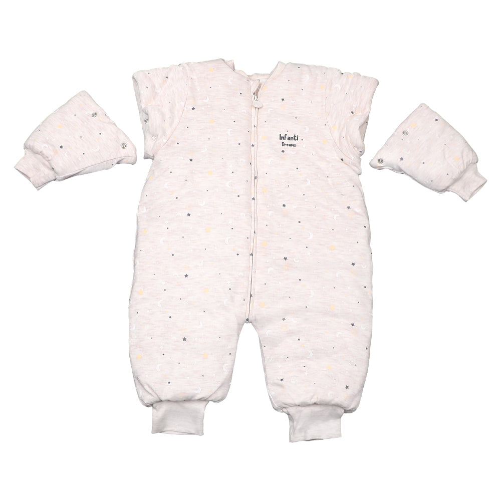 Pijama Saquito Con Mangas y Patitas Desmontables Unisex Tog Estrellas Infanti