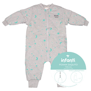 Pijama Saquito Con Mangas Y Patitas Desmontables Unisex Tog 2,5 Infanti