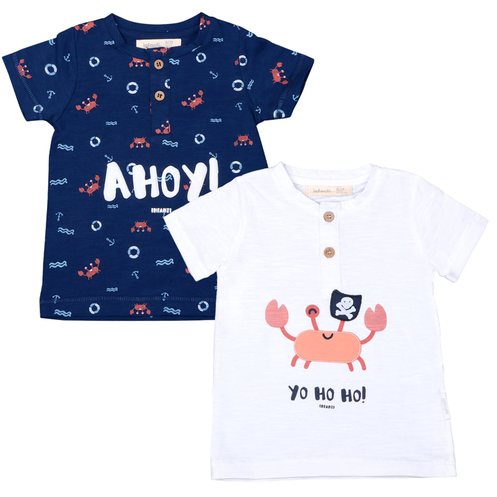 Bipack Poleras Navy Niño