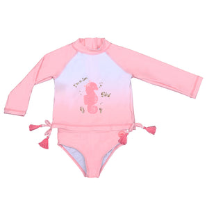 Conjunto traje de baño seahorse  fps 50 uv niña