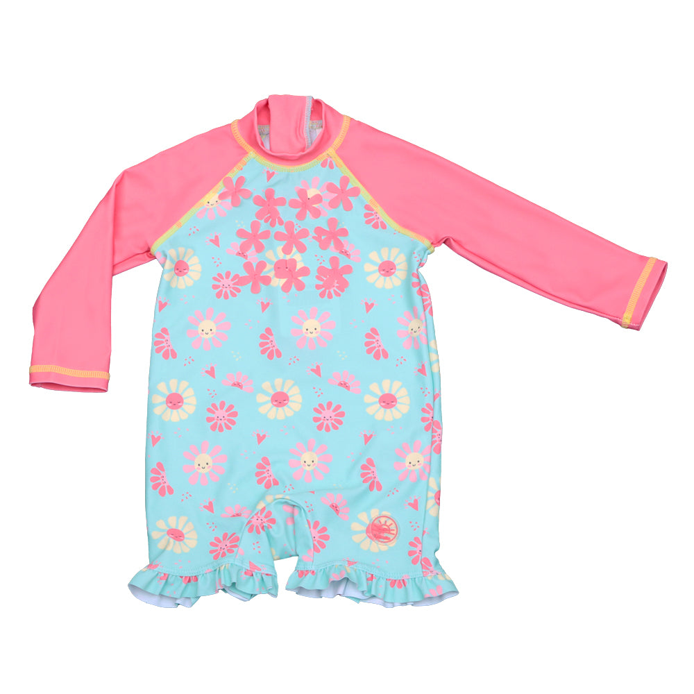 Traje de baño entero Happy Flowers fps 50 uv niña