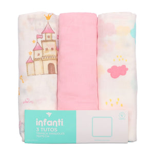 Pack 3 Tutos Infanti Rosado