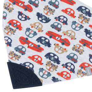 Babero Con Mordedor Impermeable Autitos Infanti