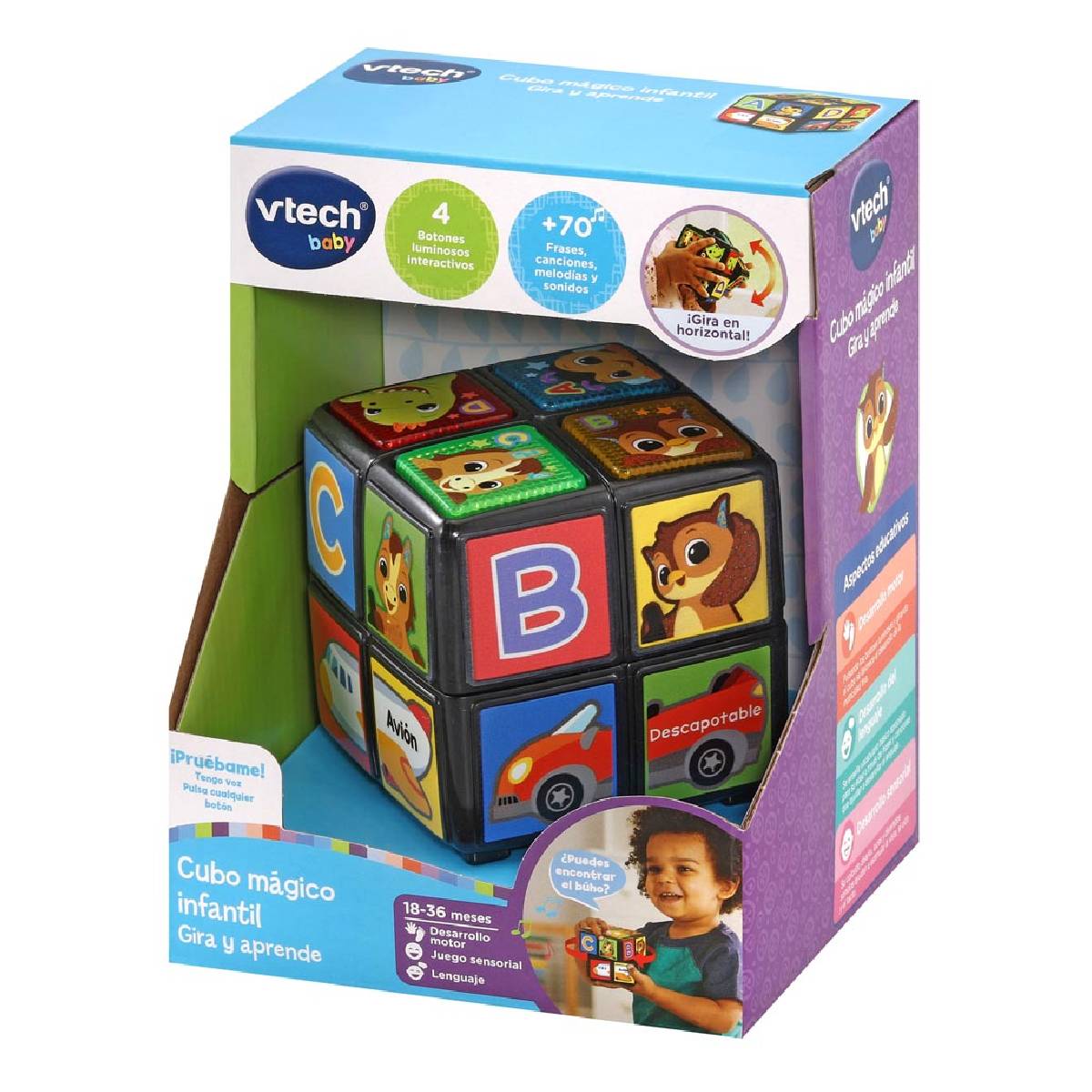 Cubo Mágico Infantil Gira y Aprende Vtech